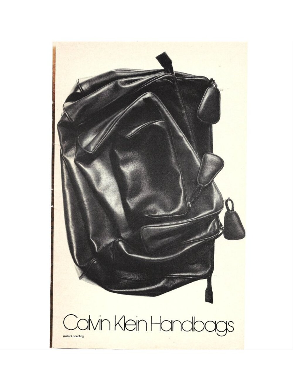Print Ad Calvin Klein Handbags Fashion Vintage 1979 ADVERT